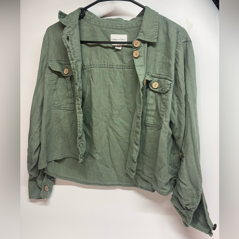 American Eagle Outfitters Olive Utility Jacket